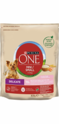 PURINA One Mini/Small Sensitive Salmon, rice - suché krmivo pro psy - 800 g