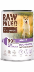 VETEXPERT Raw Paleo Duoprotein Duck & Boar Adult - vlhké krmivo pro psy - 400g
