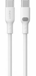 Havit CB6280 - Kabel USB typu C na USB typu C, 1 m (bílý)