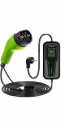 Qoltec Mobilní nabíječka pro elektromobil EV s regulací 2v1 Type2 | 3,5 kW | 230V | LCD | Přenosný | Wallbox | 5m