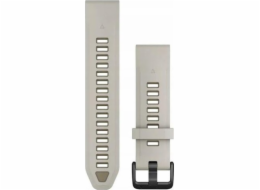 Silikonový řemínek QuickFit 20 - Fog Gray/Dark Sandstone