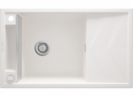 Deante MAGNETIC dřez - granitový magnetický 1-dřez s odkapávačem bílý (ZRM A113)