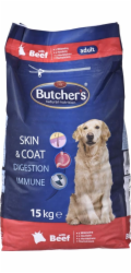 BUTCHER S Natural&Healthy with beef - suché krmivo pro psy - 15 kg
