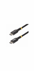 StarTech 1m USB C Charging Cable, USB-IF Certified USB-C Cable, 240W - USB kabel - USB-C (M) do USB-C (M) - USB 2.0 - 48 V - 5 A - 1 m - technologie Extended Power Range (EPR), napájení USB (240 W), p