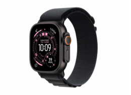 Apple Hodinky Ultra 3 GPS + Cellular, 49mm černé titanové pouzdro, černý řemínek Alpine – velikost L