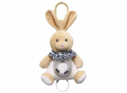 TULILO Béžová hudební skříňka Zajíček 18 cm