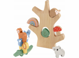 Fisher Price Sada dřevěných stromových bloků