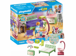 Playmobil My Life 71609 Ložnice s dětským herním koutem Figurková sada