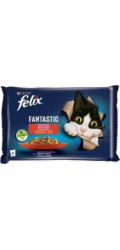 Felix Fantastic v želé Hovězí s kuřecím masem 340 g (4 x 85 g)
