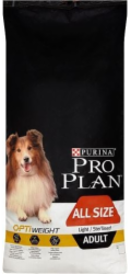 PURINA Pro Plan Light Sterilised All Sizes Adult - suché krmivo pro psy - 14kg