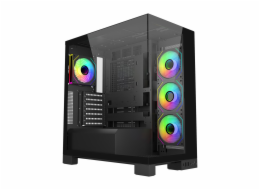 FSP M540-BA/Midi Tower/Transpar./Černá