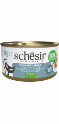SCHESIR Complements Tuna with hake in jelly - mokré krmivo pro kočky - 70g