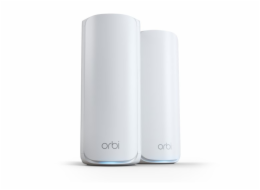 Netgear ORBI RBE772-100EUS  WIFI 7 MESH Zusatzsatellit 2er Set, Mesh Access Point (weiß, Tri-Band WiFi 7)