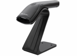 Qoltec Skener čárových kódů + stojan skeneru | 1D | USB