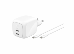 Belkin Ladegerät Dual USB-C 67W PD PPS+2m Kabel  WCH020kq2MWH-B6
