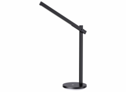 IMMAX LED stolní lampička BEAM/ Qi nabíjení/ 18W/ DC 12V/2A/ noční podsvícení/ stmívatelná/ sklápěcí rameno/ černá