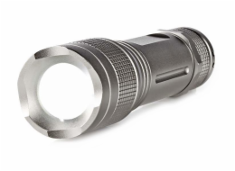 NEDIS LED svítilna/ napájení z baterie/ 4,5 V DC/ 5 W/ 330 lm/ dosah 200 m/ šedá