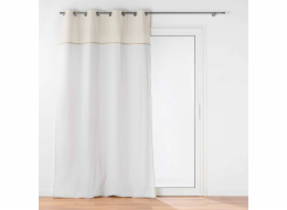 Douceur d`Interieur Interiérový závěs s očky a jutovým dekorem JANARA, 140 x 240 cm