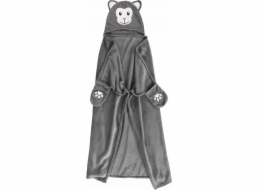 Douceur d`Interieur Deka s kapucí pro interiérový design s výšivkou, 100 x 120 cm