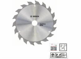 Bosch Ozubená pila na dřevo ECO Optiline 190 x 20 mm 48 zubů (2608644378)