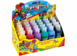 Amos Barvy na sklo AMOS 22 ml x 4 x 6 barev