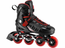 Nils Extreme Rekreační nastavitelné kolečkové brusle NA18811A, černé, velikost 39-43