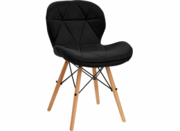 Activeshop Skandinávská židle 4Rico QS-186 sametově černá