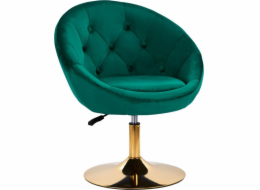 Activeshop Otočná židle 4Rico QS-BL12G sametově zelená