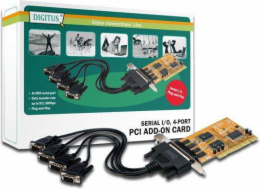 Digitus PCI řadič - 4x sériový port DB9 (DS-33002A)