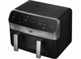 Beko FRL6488 Dvojitá autonomní horkovzdušná fritéza o objemu 9,5 l, 2400 W, černá