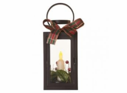 LED dekorace – vánoční lucerna se svíčkou