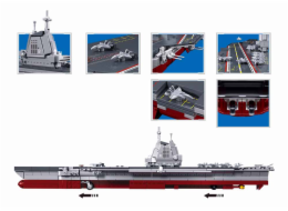 Sluban Model Bricks M38-B1211 Letadlová loď Fujian