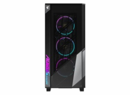 BAZAR - GIGABYTE case AORUS C500 GLASS, bez zdroje, průhledná bočnice, Mid Tower, černá - Poškozený obal (Komplet)
