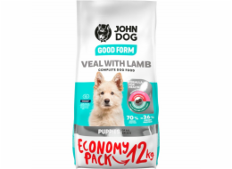 JOHN DOG Good Form Puppy Veal with lamb - suché krmivo pro psy - 12 kg