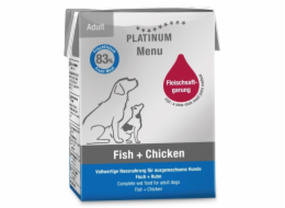 PLATINUM Menu Adult Fish+Chicken - vlhké krmivo pro psy - 185g