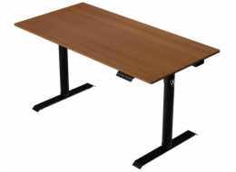 AROZZI herní stůl ARENA NORDICO Dark Walnut/ motorizovaný/ barva deska ořech, nohy černé/ šíře 140cm/ výška 71-115 cm