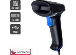 CCD 2D čtečka Virtuos HT-851A, USB (klávesnice/RS-232 emulace), bez stojánku, černá