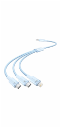 Kabel USB 2.0 A na 3v1 3A Vention CTPLG 1,5M (modrý)