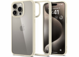Spigen Crystal Hybrid, béžová, tlumená - iPhone 15 Pro Max