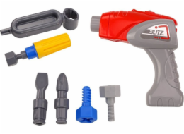 LeanToys DIY kreslený pásový bagr pro otáčení oranžové