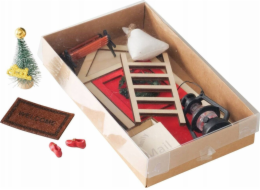 Boltze DIY vánoční dekorace elfí dveře, nástěnná ozdoba, 17 cm