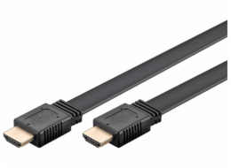 Goobay High Speed HDMI 2.1 Flachkabel mit Ethernet 8K / 60 Hz (schwarz, 3 Meter, 48 Gbit/s)