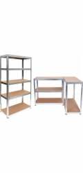 Topeshop KOVOVÝ ÚLOŽNÝ POLICE G7030 MDF