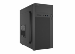BAZAR - 1stCOOL skříň STEP Premium, micro tower, AU, USB 3.0, USB-C, 1x 120mm + 1x 80mm Fan, černá, poškozený obalb