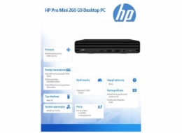 HP Mini Pro 260 G9 i5-1335U 16GB DDR4 SSD512 IrisXe W11Pro 3Y OnSite