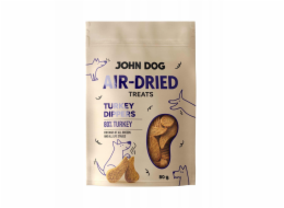 JOHN DOG Air-Dried Turkey dippers - pamlsek pro psa - 80g