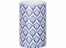 Wenko Keramický koupelnový hrnek Lorca 11 cm bílý/modrý