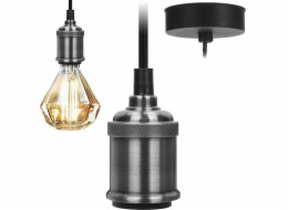 KMTP Závěsná lampa Stropní lampa Lustrová závěsná lampa stříbrná