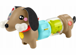 Fisher Price Interaktivní senzorická hračka FP Pets pro miminka s motivem jezevčíka