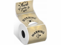 Phomemo Papírové samolepky 140x kulaté štítky zlaté pro Phomemo M110 M120 M200 M220 / Xy-gd5050-140